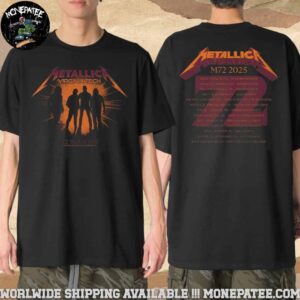 Metallica M72 Virginia Tech 72 Seasons May 7th Lane Stadium Blacksburg VA Tour Dates Back Merchandise T-Shirt