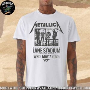 Metallica M72 Virginia Tech May 7th At Lane Stadium Blacksburg VA Ringer Merchandise T-Shirt