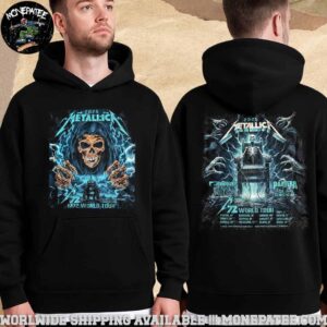 Metallica M72 World Tour 2025 With Limp Bizkit Ice Nine Kills Pantera Suicidal Tendencies Cities List Unisex T-Shirt