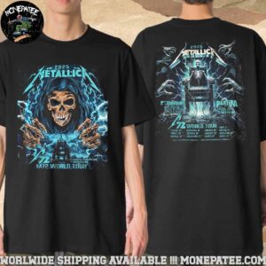 Metallica M72 World Tour 2025 With Limp Bizkit Ice Nine Kills Pantera Suicidal Tendencies Cities List Unisex T-Shirt