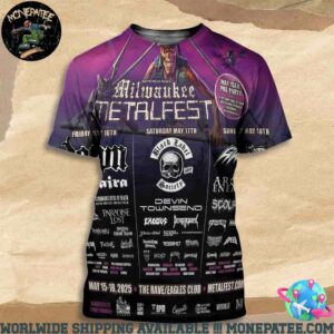 Milwaukee Metalfest Full Lineups The Rave Eagles Club May 15-18 2025 All Over Print Shirt