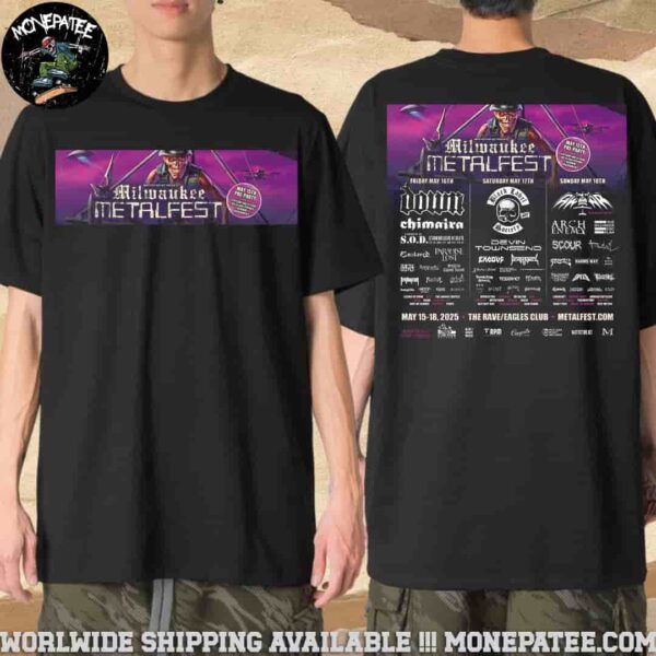 Milwaukee Metalfest Full Lineups The Rave Eagles Club May 15-18 2025 Merchandise Unisex T-Shirt