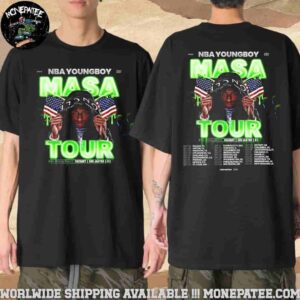 NBA Youngboy Masa Tour 2025 Dates List Merchandise T-Shirt