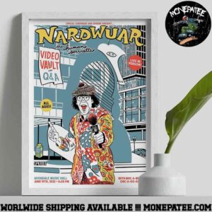 Nardwuar The Human Serviette June 19th 2025 In Chicago At The Avondale Music Hall  Decorative Poster Canvas