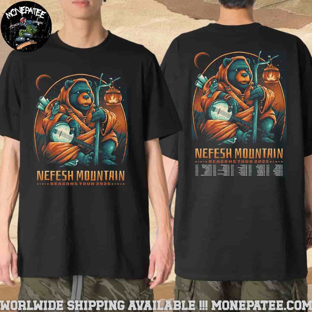 Nefesh Mountain Beacons Tour 2025 Tour Dates Merchandise T-Shirt Nefesh Mountain Beacons Tour 2025 Tour Dates Merchandise T-Shirt