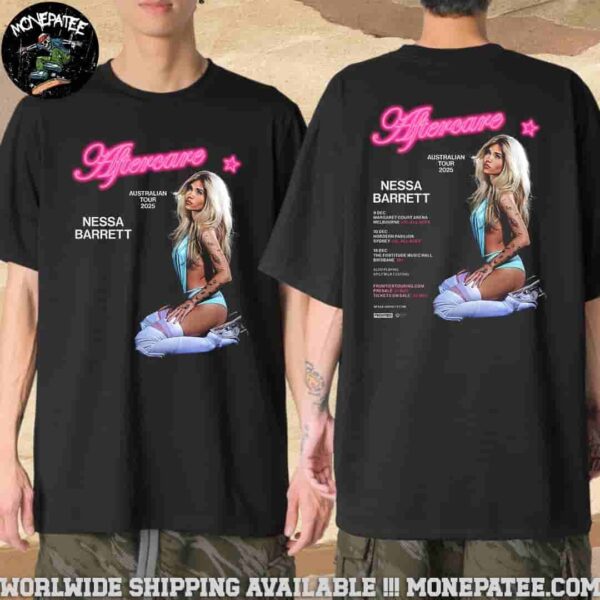 Nessa Barrett Australian Tour Dates October 2025 Merchandise Unisex T-Shirt