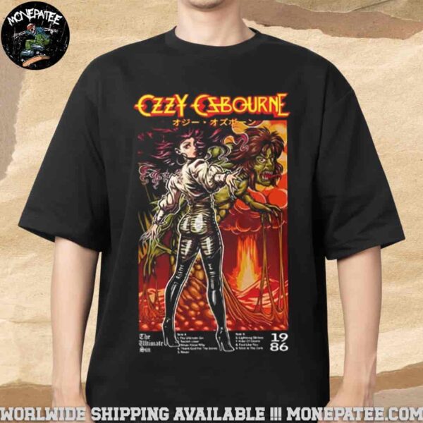 Ozzy Osbourne X Jptronwalker Rockabilia Animay Merchandise Merchandise Unisex T-Shirt