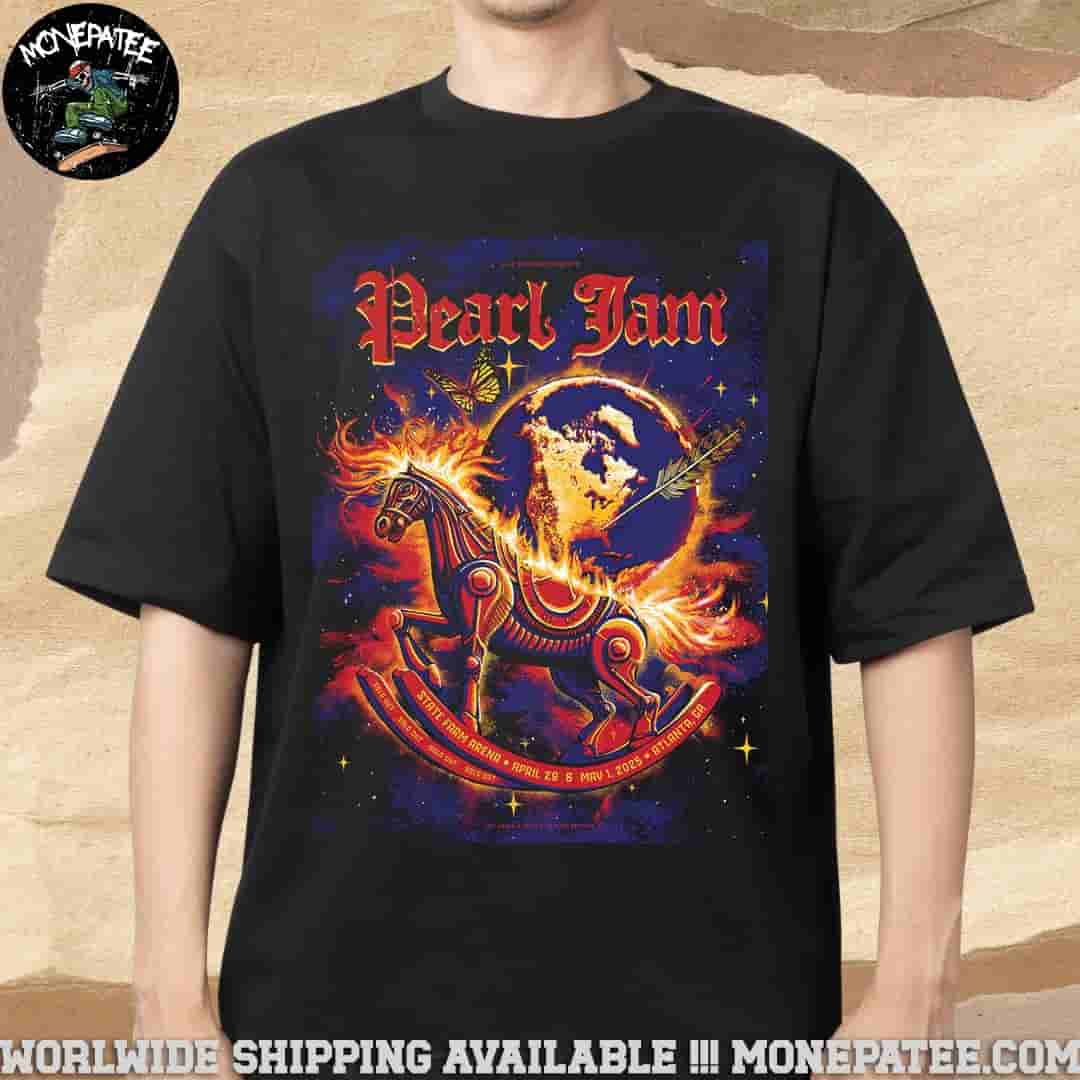 Pearl Jam Atlanta GA Dark Matter World Tour On April 29 And May 1 2025 At State Farm Arena Unisex T-Shirt Pearl Jam Atlanta GA Dark Matter World Tour On April 29 And May 1 2025 At State Farm Arena Unisex T-Shirt