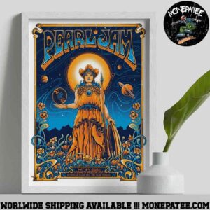 Pearl Jam In Nashville TN On May 8th 2025 At Bridgestone Arena Dark Matter World Tour Home Decor Poster Canvas