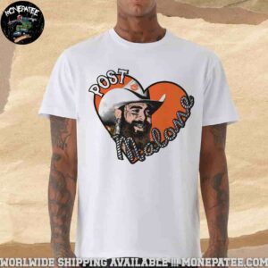 Post Malone Big Ass Stadium Tour Dates From April to July 2025 Heart Merchandise Unisex T-Shirt