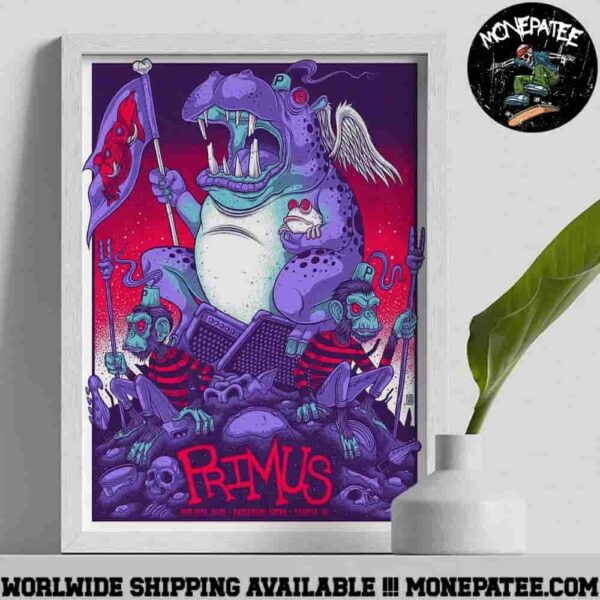 Primus Sessanta V2.0 Fairfax Virginia At Eaglebank Arena On May 18 2025 Poster Canvas