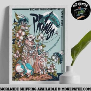 Primus Sessanta V2.0 In Charlotte NC At PNC Music Pavillion On May 10 2025 Home Decor Poster Canvas
