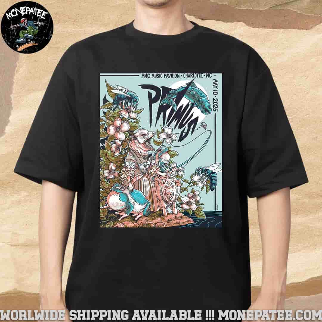 Primus Sessanta V2.0 In Charlotte NC At PNC Music Pavillion On May 10 2025 Merchandise Unisex T-Shirt Primus Sessanta V2.0 In Charlotte NC At PNC Music Pavillion On May 10 2025 Merchandise Unisex T-Shirt