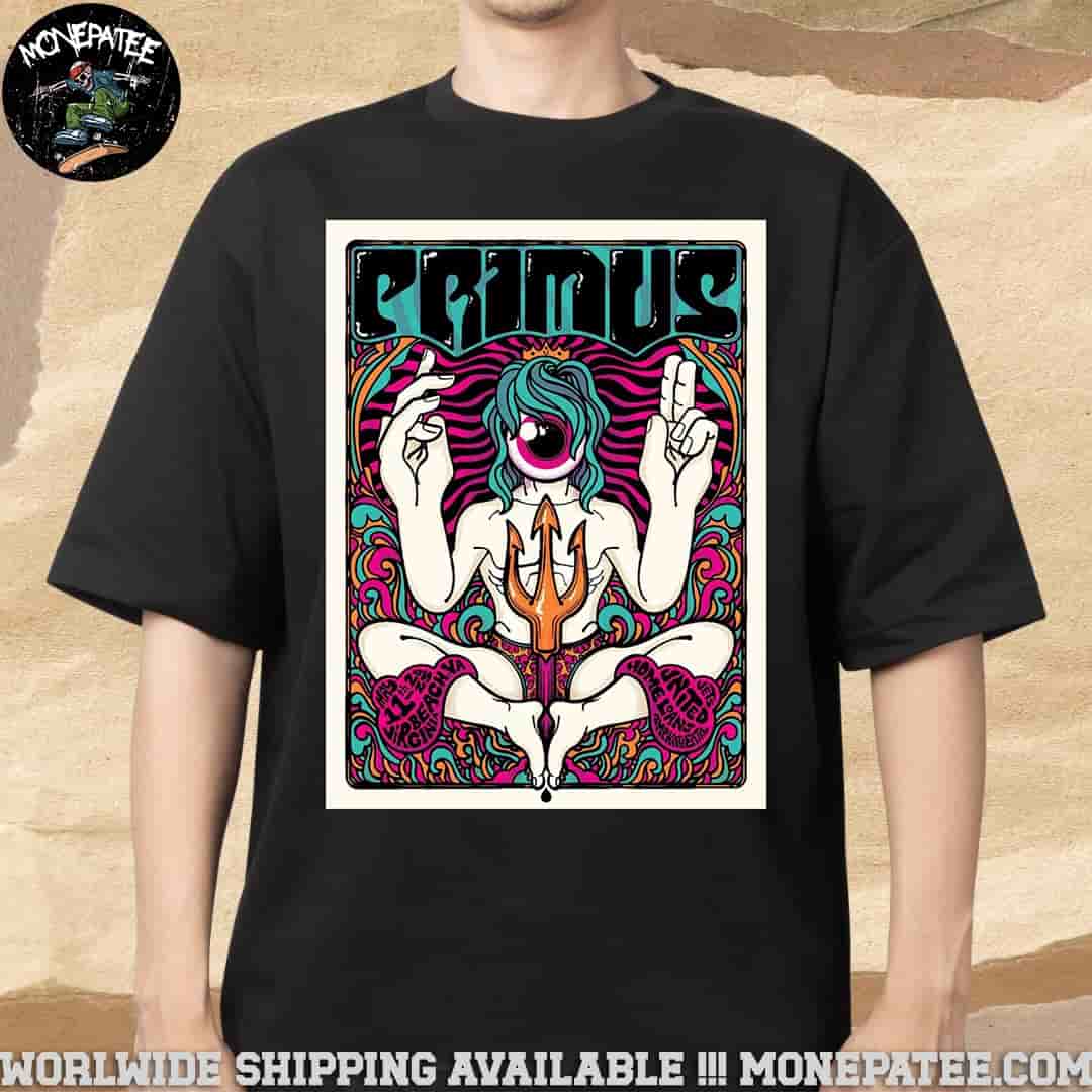 Primus Sessanta V2.0 In Virginia Beach VA On May 11 On Veterans United Home Loans Amphitheatre 2025 Merchandise Unisex T-Shirt Primus Sessanta V2.0 In Virginia Beach VA On May 11 On Veterans United Home Loans Amphitheatre 2025 Merchandise Unisex T-Shirt