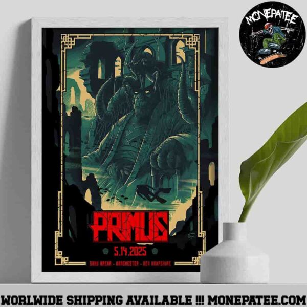 Primus Sessanta V2.0 Manchester New Hampshire At Snhu Arena On May 14 2025 Poster Canvas
