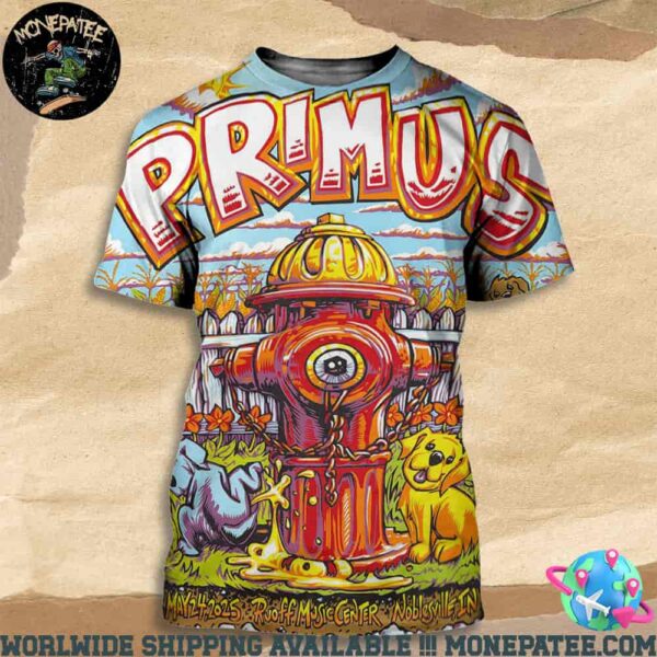 Primus Sessanta V2.0 Poster For Noblesville IN On My 24 2025 At Ruoff Music Center All Over Print T-Shirt