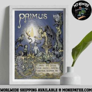 Primus Sessanta V2.0 Poster For Show In Grand Rapids MI At Van Andel Arena On May 28th 2025 Decorative Poster Canvas