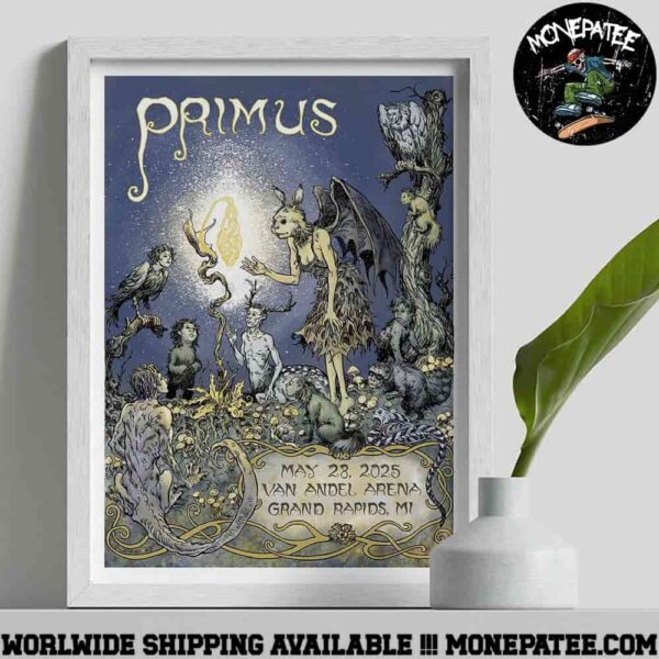 Primus Sessanta V2.0 Poster For Show In Grand Rapids MI At Van Andel Arena On May 28th 2025 Decorative Poster Canvas
