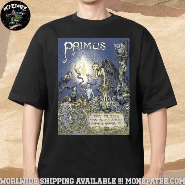 Primus Sessanta V2.0 Poster For Show In Grand Rapids MI At Van Andel Arena On May 28th 2025 Unisex T-Shirt