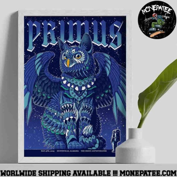 Primus Sessanta V2.0 The Orion Amphitheater Huntsville AL May 4 2025 A 60 1st Birthday Celebration For Maynard James Keenan Home Decor Poster Canvas