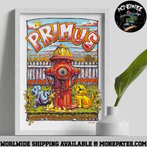 Primus Sessanta V2.0 Poster For Noblesville In On My 24 2025 At Ruoff Music Center  Decorative Poster Canvas