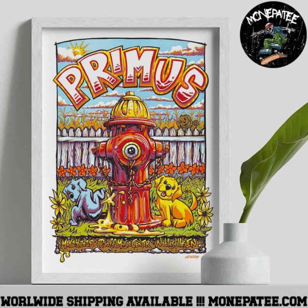 Primus Sessanta V2.0 Poster For Noblesville In On My 24 2025 At Ruoff Music Center  Decorative Poster Canvas