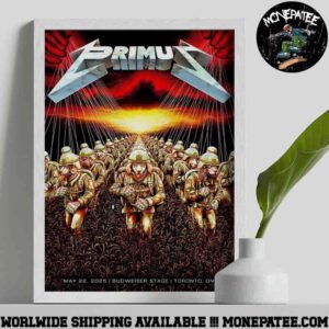 Primus Sessanta V2.0 Poster In Toronto ON On May 22 2025 At Budweiser Stage inspired Metallica Master of Puppets Album Decorative Poster Canvas