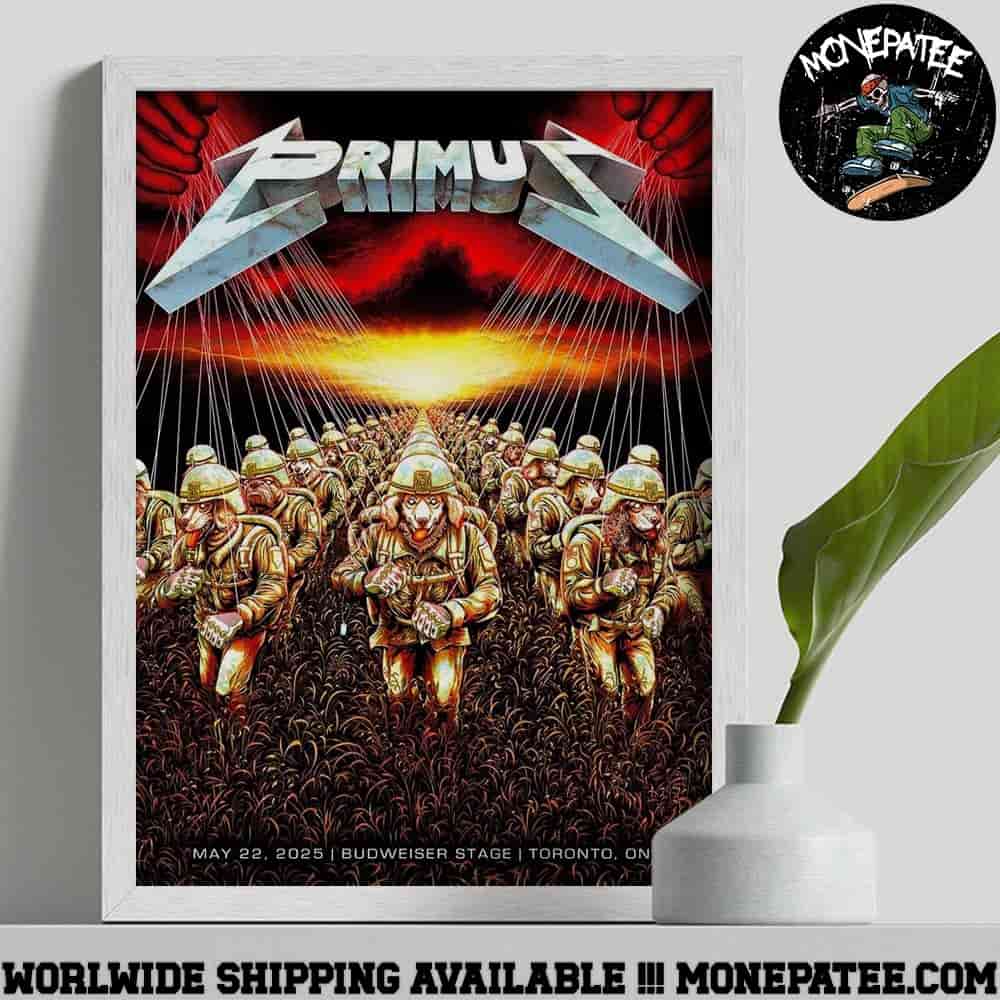 Primus Sessanta V2.0 Poster In Toronto ON On May 22 2025 At Budweiser Stage inspired Metallica Master of Puppets Album Decorative Poster Canvas