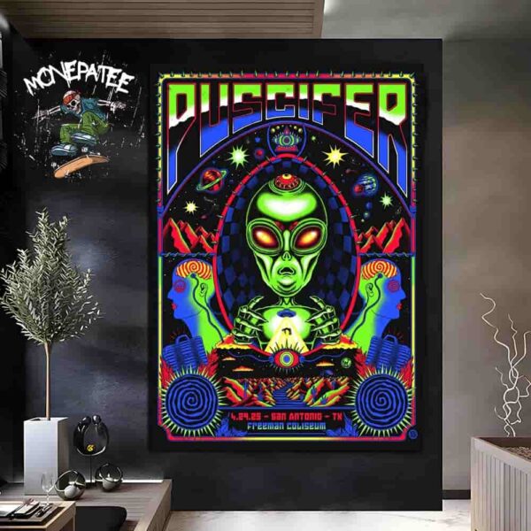 Puscifer In San Antonio TX On April 29th 2025 At Freeman Coliseum Poster Canvas