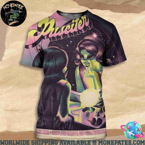 Puscifer Poster For Show In Maryland Heights MO On May 29 2025 At Hollywood Casino Amphitheatre All Over Print T-Shirt