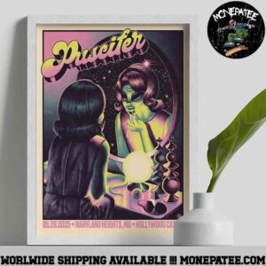 Puscifer Poster For Show In Maryland Heights MO On May 29 2025 At Hollywood Casino Amphitheatre Decorative Poster Canvas