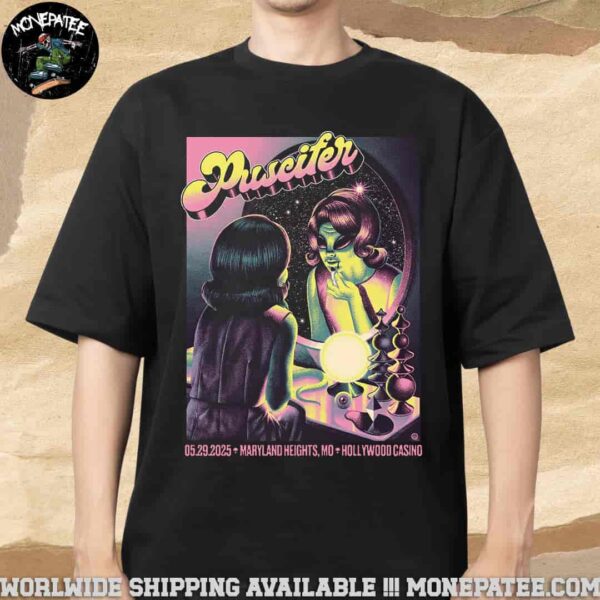 Puscifer Poster For Show In Maryland Heights MO On May 29 2025 At Hollywood Casino Amphitheatre Unisex T-Shirt