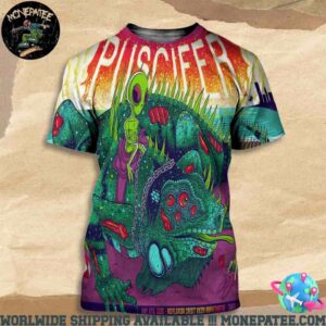 Puscifer Sessanta V 2.0 In Tampa Fl On May 08 2025 At Midflorida Credit Union Amphitheatre All Over Print T-Shirt
