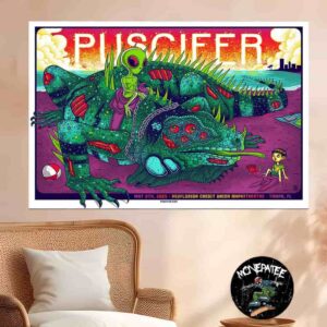 Puscifer Sessanta V 2.0 In Tampa Fl On May 08 2025 At Midflorida Credit Union Amphitheatre Home Decor Poster Canvas