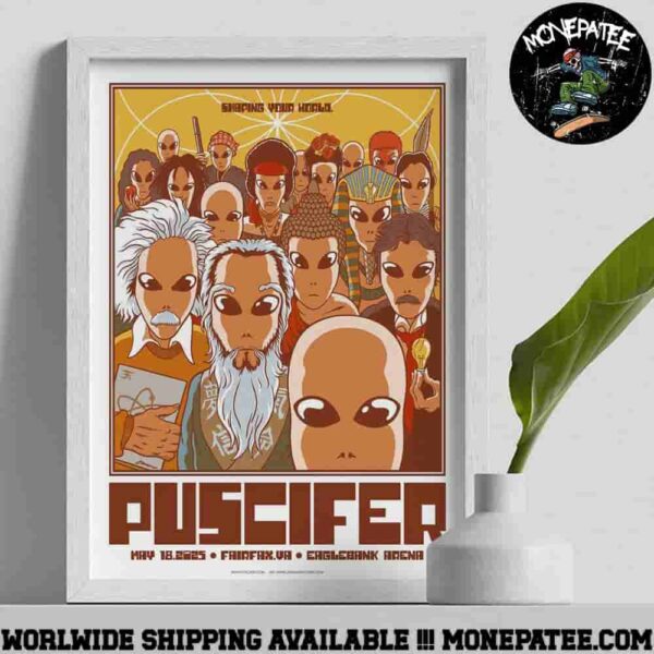 Puscifer Sessanta V2.0 Fairfax Virginia At Eaglebank Arena On May 18 2025 Poster Canvas
