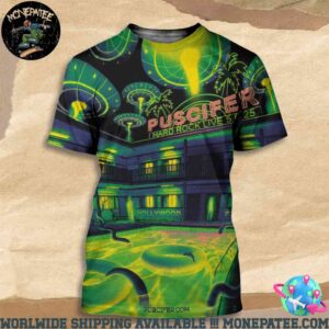Puscifer Sessanta V2.0 Hollywood Florida Hard Rock Live At The Seminole Hard Rock Hotel And Casino May 6 2025 All Over Print T-Shirt