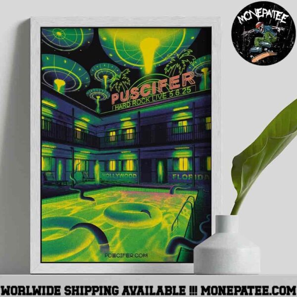 Puscifer Sessanta V2.0 Hollywood Florida Hard Rock Live At The Seminole Hard Rock Hotel And Casino May 6 2025 Poster