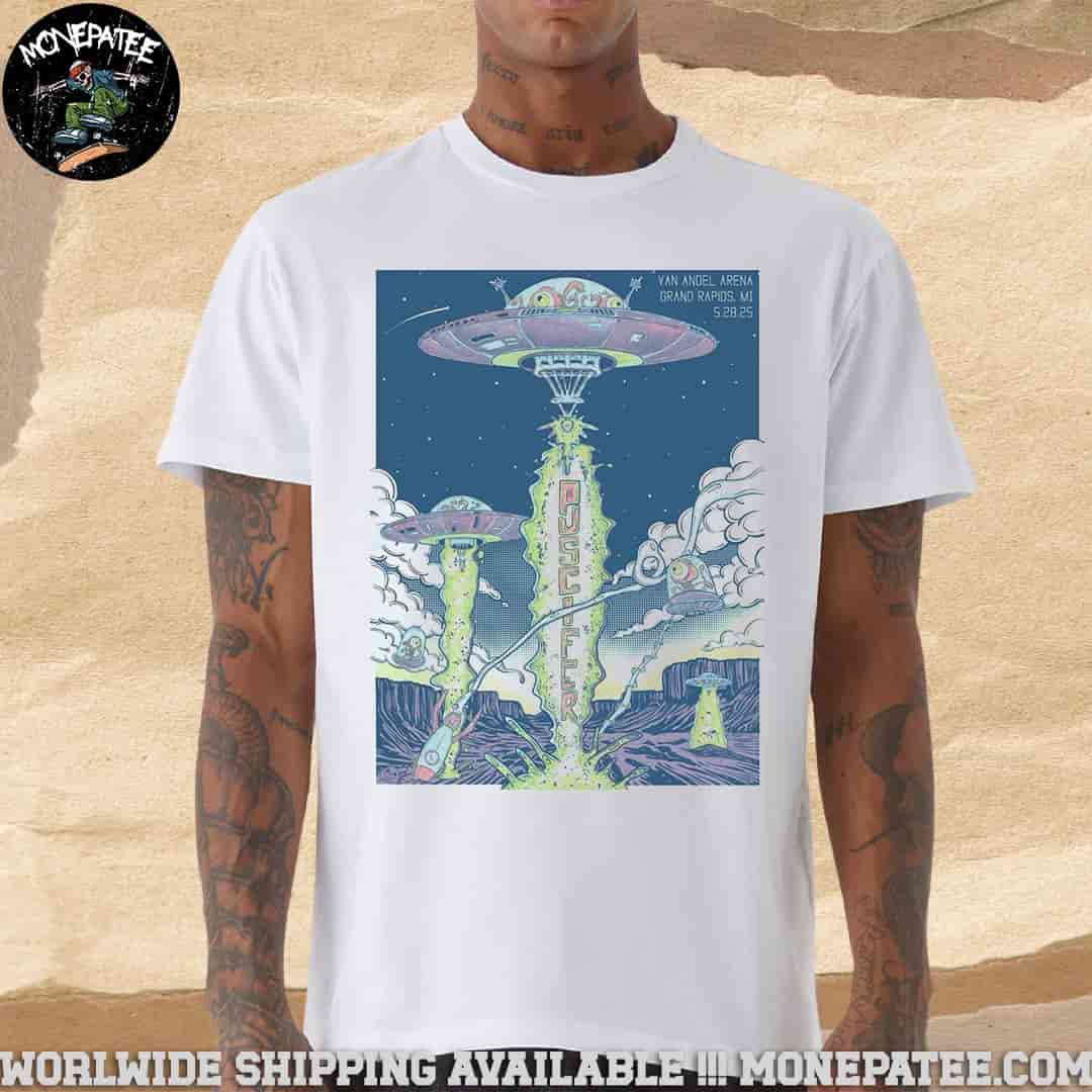 Puscifer Sessanta V2.0 In Grand Rapids MI At Van Andel Arena On May 28th 2025 Unisex T-Shirt Puscifer Sessanta V2.0 In Grand Rapids MI At Van Andel Arena On May 28th 2025 Unisex T-Shirt