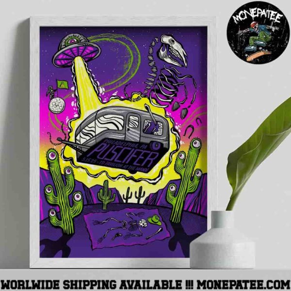 Puscifer Sessanta V2.0 In Philadelphia PA On May 15 At TD Pavilion At The Mann Home Decor Poster Canvas