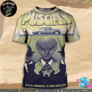 Puscifer Sessanta V2.0 Poster For Noblesville IN On My 24 2025 At Ruoff Music Center All Over Print T-Shirt