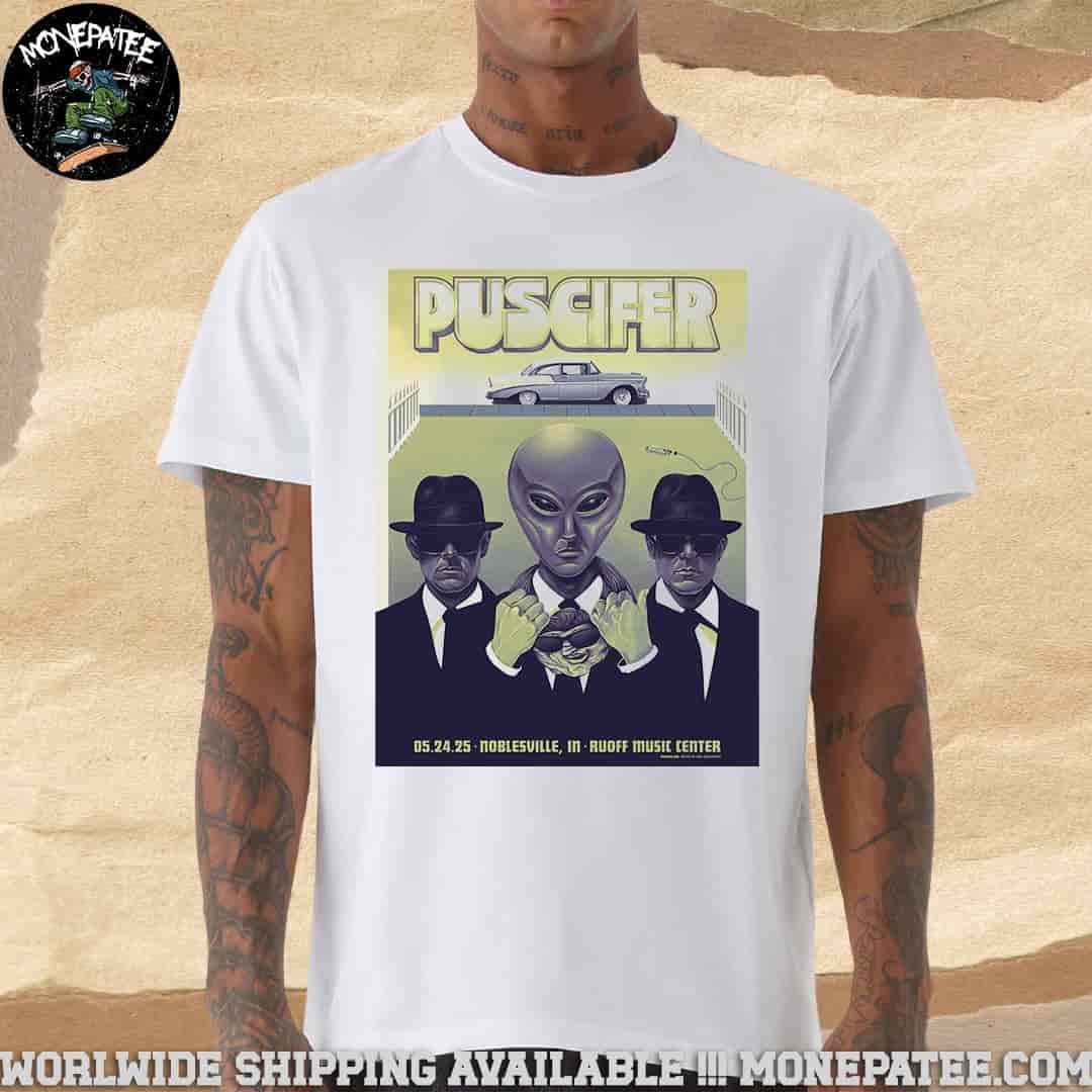 Puscifer Sessanta V2.0 Poster For Noblesville In On My 24 2025 At Ruoff Music Center Unisex T-Shirt Puscifer Sessanta V2.0 Poster For Noblesville In On My 24 2025 At Ruoff Music Center Unisex T-Shirt