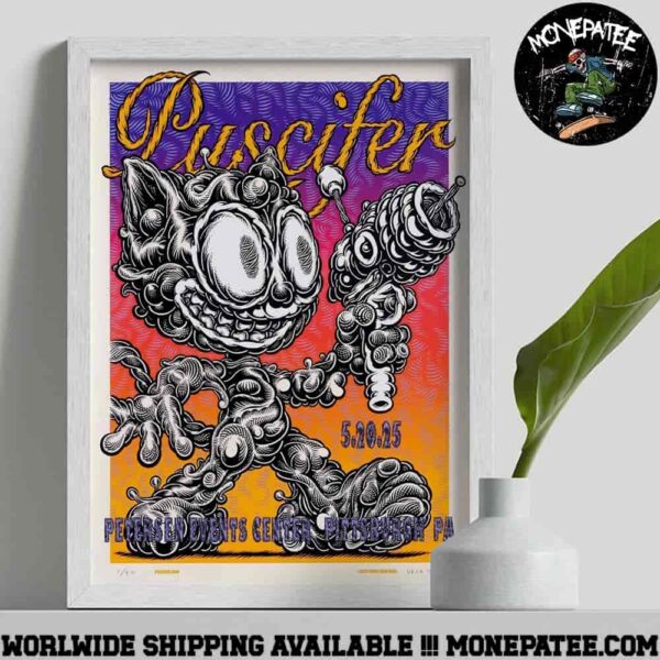Puscifer Sessanta V2.0 Pittsburgh PA At Petersen Events Center On May 20 2025 Home Decor Poster Canvas