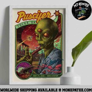 Puscifer Tulsa Okalahoma On may 1 2025 At Bok Center Home Decor Poster Canvas