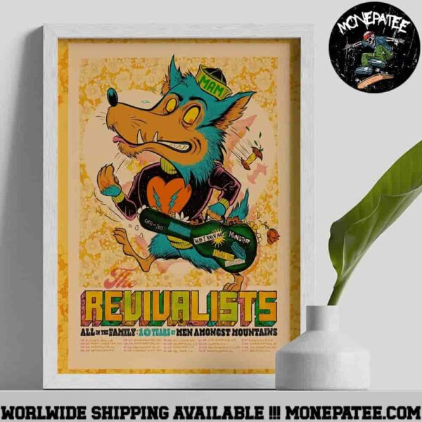 Revivalists All of the Family 10 Years of Men Amongst Mountains 2025 Poster Canvas