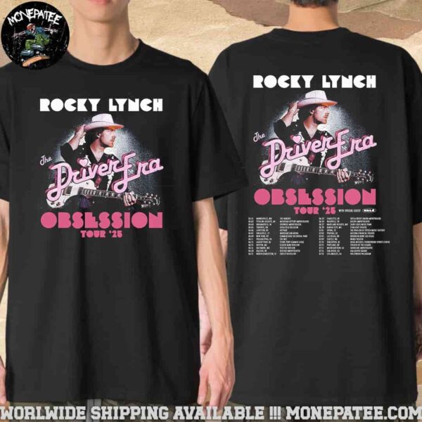 Rocky Lynch The Driver Era Obsession World Tour 2025 With Vale Two Sides Merchandise Unisex T-Shirt