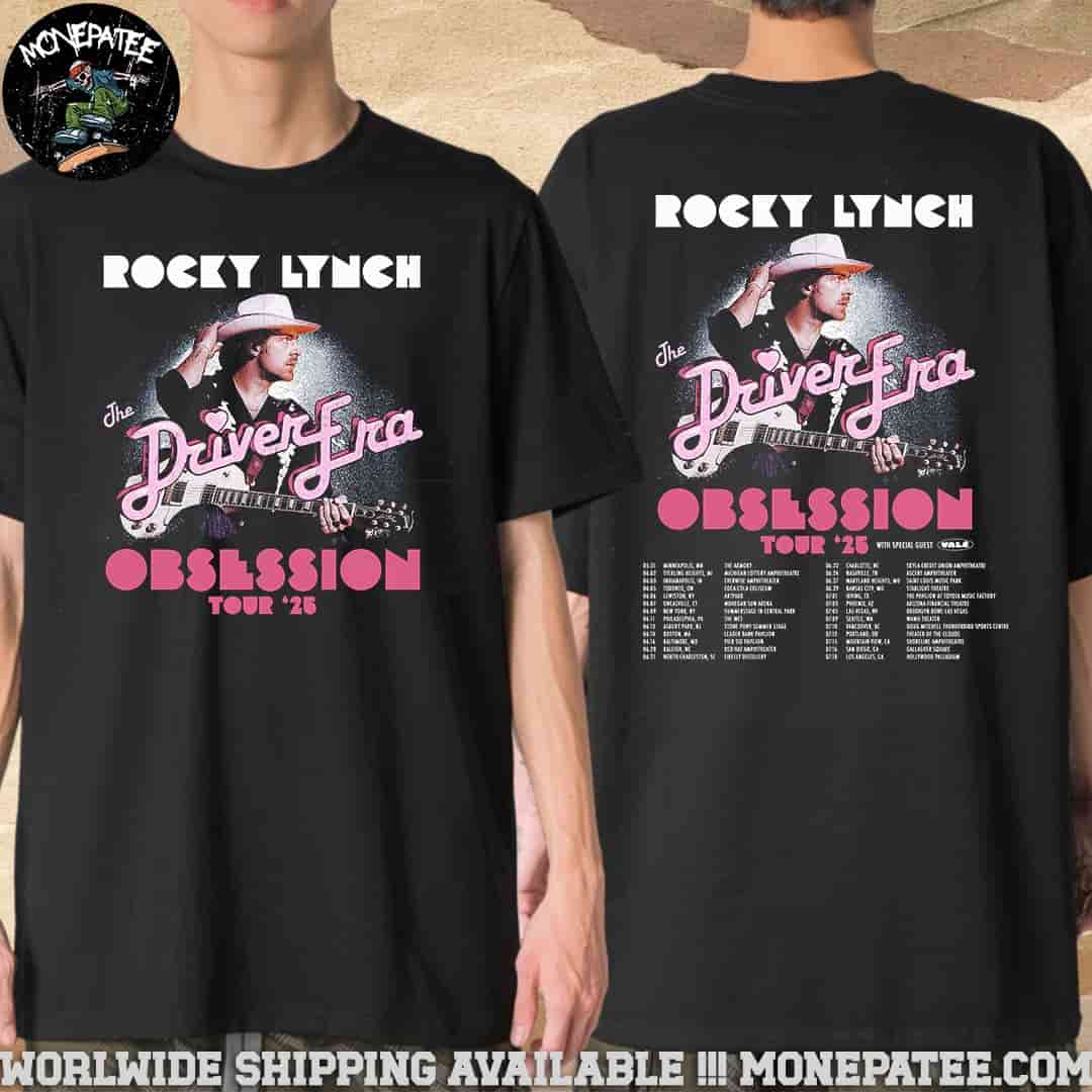 Rocky Lynch The Driver Era Obsession World Tour 2025 With Vale Two Sides Merchandise Unisex T-Shirt Rocky Lynch The Driver Era Obsession World Tour 2025 With Vale Two Sides Merchandise Unisex T-Shirt