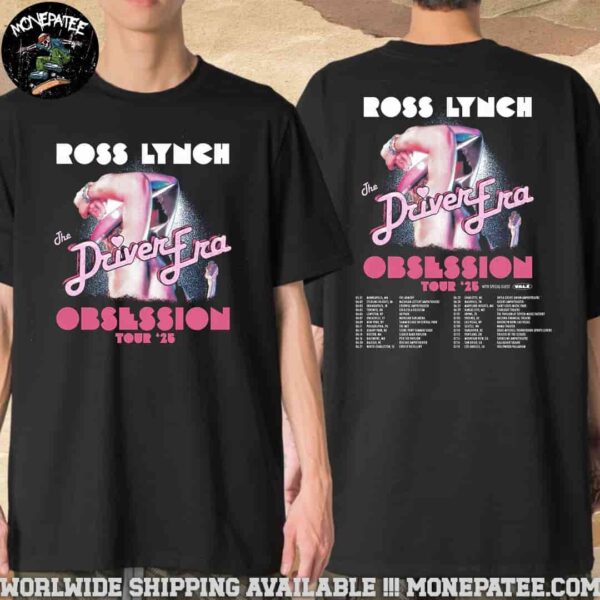 Ross Lynch The Driver Era Obsession World Tour 2025 With Vale Two Sides Merchandise Unisex T-Shirt