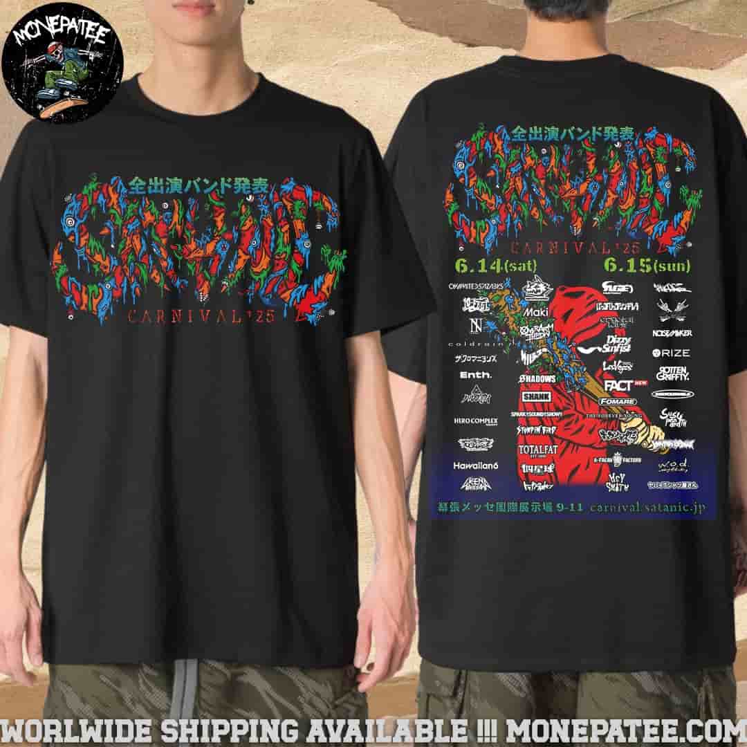 Satanic Carnival 2025 Full Lineups June 14 and 15 2025 Merchandise Unisex T-Shirt Satanic Carnival 2025 Full Lineups June 14 and 15 2025 Merchandise Unisex T-Shirt