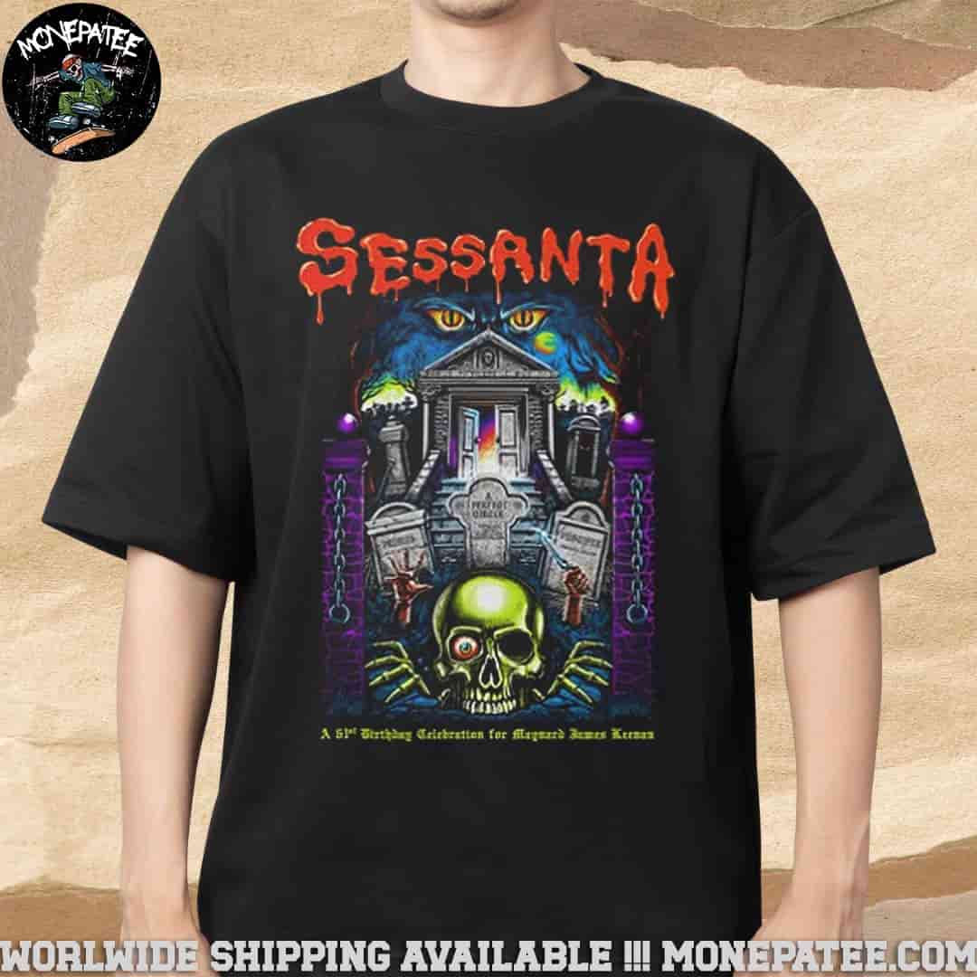 Sessanta V 2.0 Spring Tour Primus Puscifer And A Perfect Circle On 11 May 2025 At Veterans United Home Loans Amphitheater In Virginia Beach Merchandise T-Shirt Sessanta V 2.0 Spring Tour Primus Puscifer And A Perfect Circle On 11 May 2025 At Veterans United Home Loans Amphitheater In Virginia Beach Merchandise T-Shirt