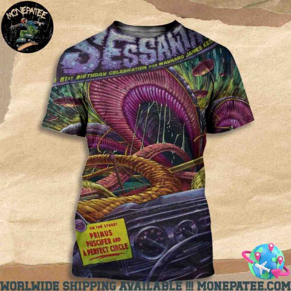 Sessanta V2.0 In Charlotte NC At PNC Music Pavillion On May 10 2025 All Over Print T-Shirt